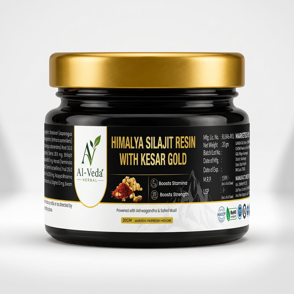 Herbal Shilajit Resin with Kesar Gold