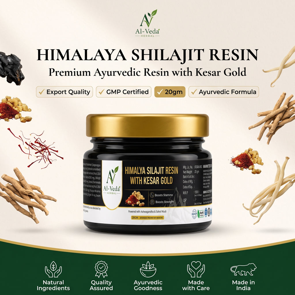 Herbal Shilajit Resin with Kesar Gold