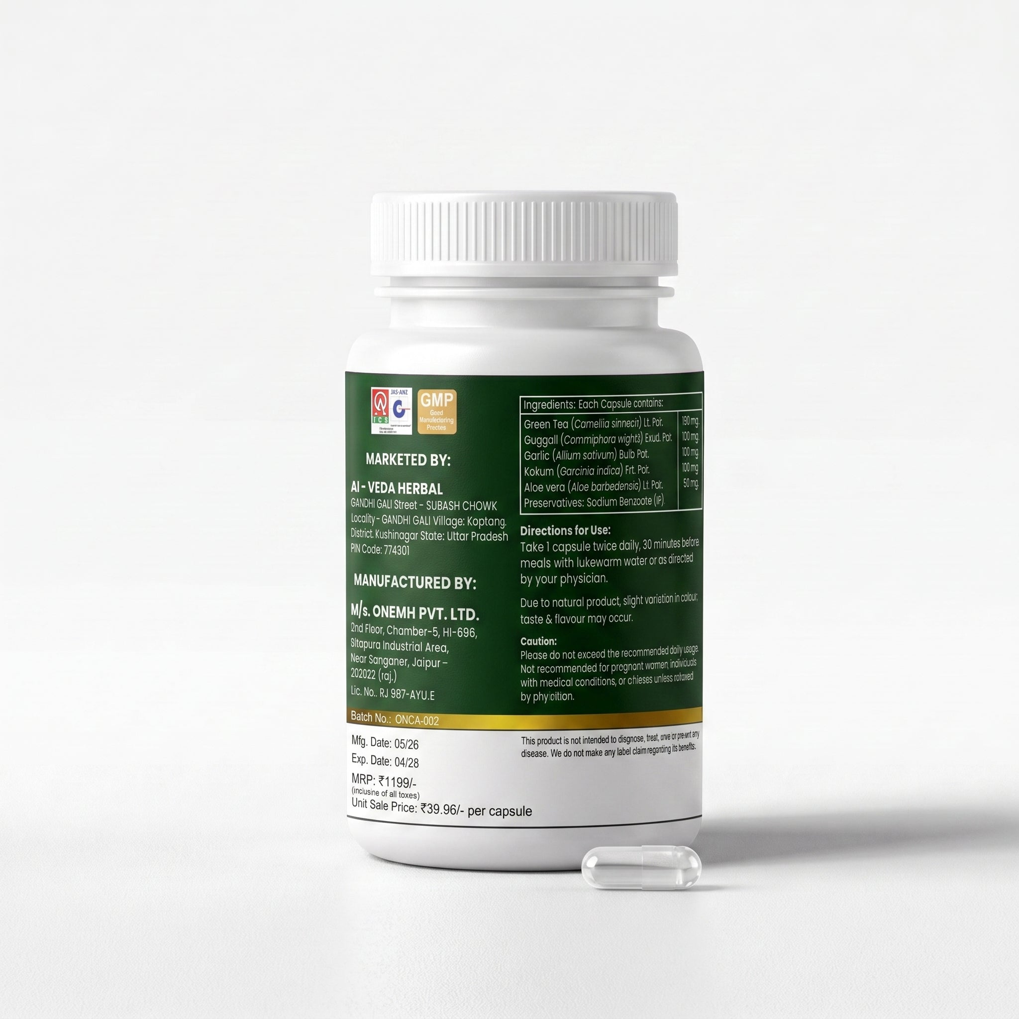 Al-Veda Weight Loss Capsules