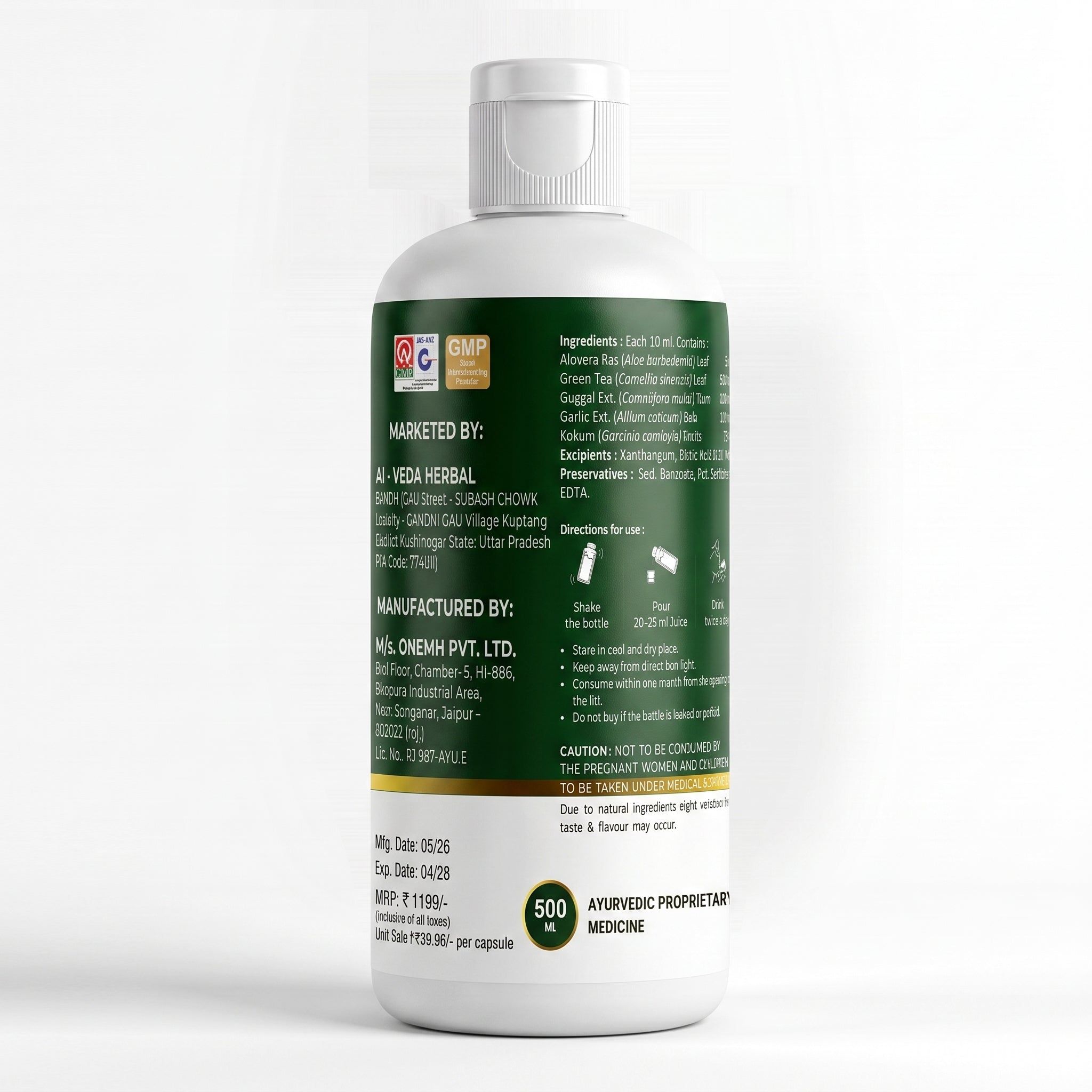 Al-Veda Weight Loss Syrup
